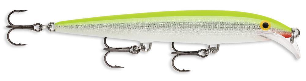Rapala Scatter Rap Minnow 11 Fishing Lure - Gold Fluorescent Red, Erratic Baitfish Action