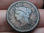 Photo of a 1846-P Large Cent from an eBay listing that sold on Jul 20, 2026