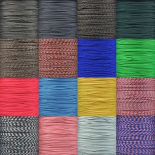 Type 1 Paracord 95 LB Tensile Strength 1/14" Dia. Tactical Cord - 1 Strand 2 Ply