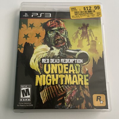 Red Dead Redemption: Undead Nightmare (PlayStation 3, PS3) Complete, Black Label