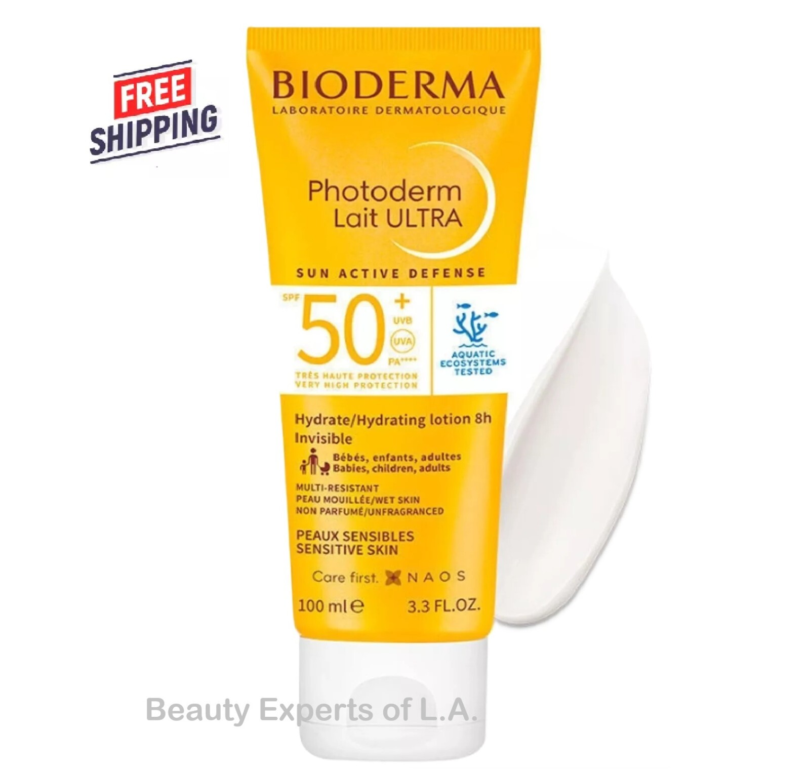 Ультраувлажняющий лосьон Bioderma Photoderm Lait SPF50 100 мл 33 унции срок годности 012027 5090₽
