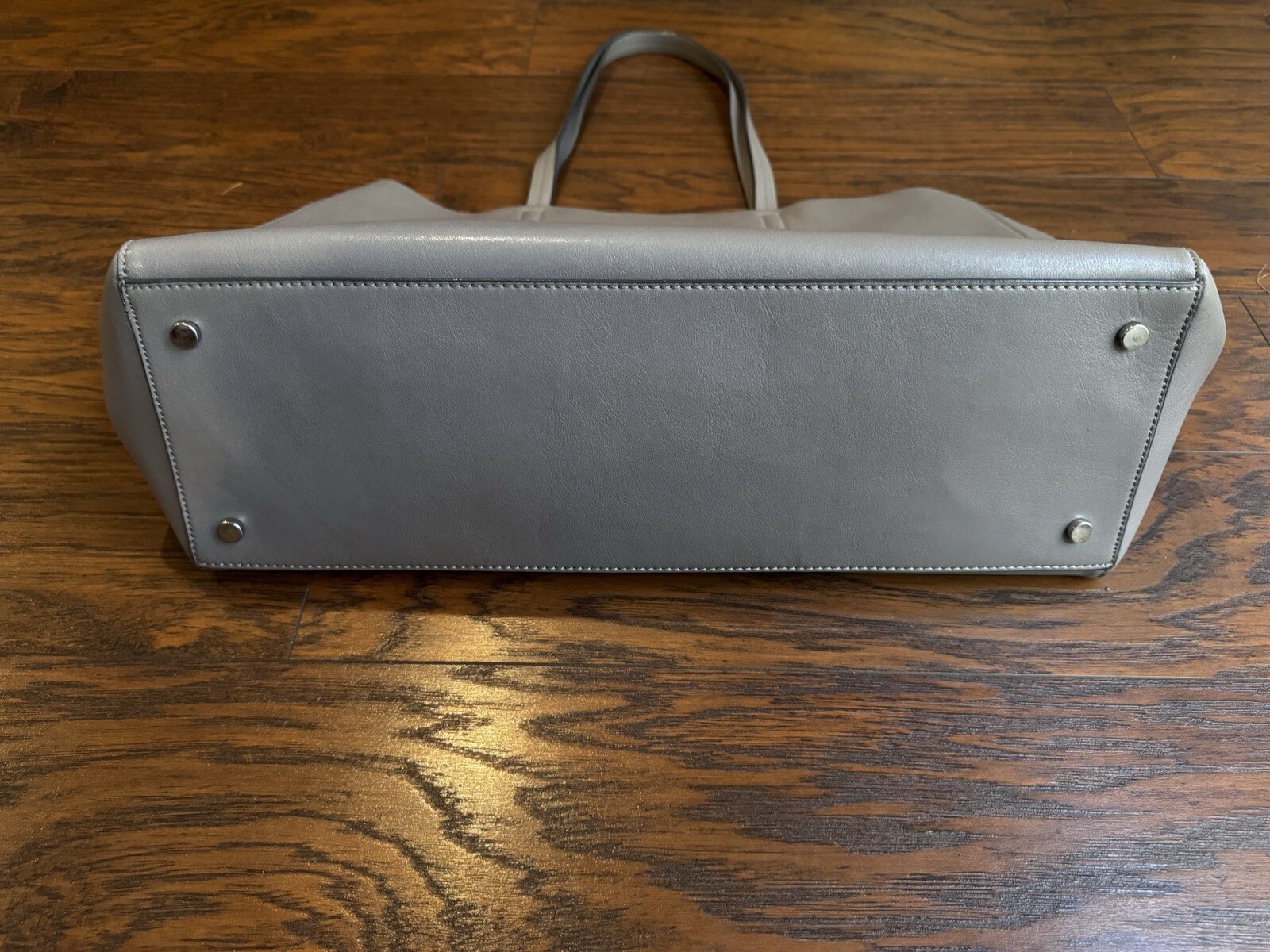 Banana Republic Larkin Leather Tote Bag Large Purse In Grey