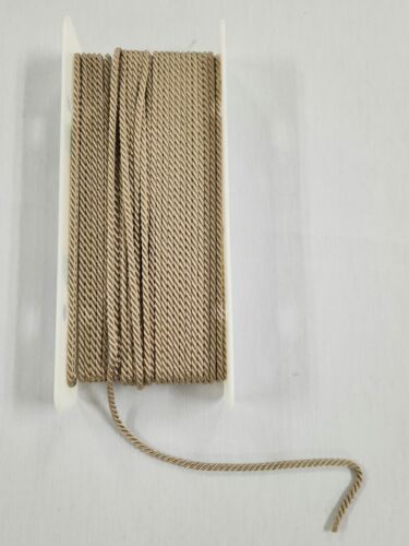 3/16" Taupe Twist Rayon Cord Rope Trimming - 24 Continuous Yards  - Picture 1 of 4