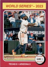 2024 Topps Heritage World Series 2023: Game #461 Texas Rangers