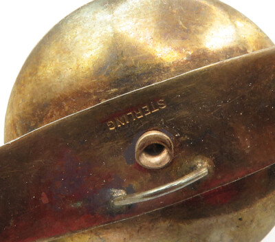 ょっぴ 925 Sterling Silver Vintage Topaz Floral Cluster Shiny Brooch Pin