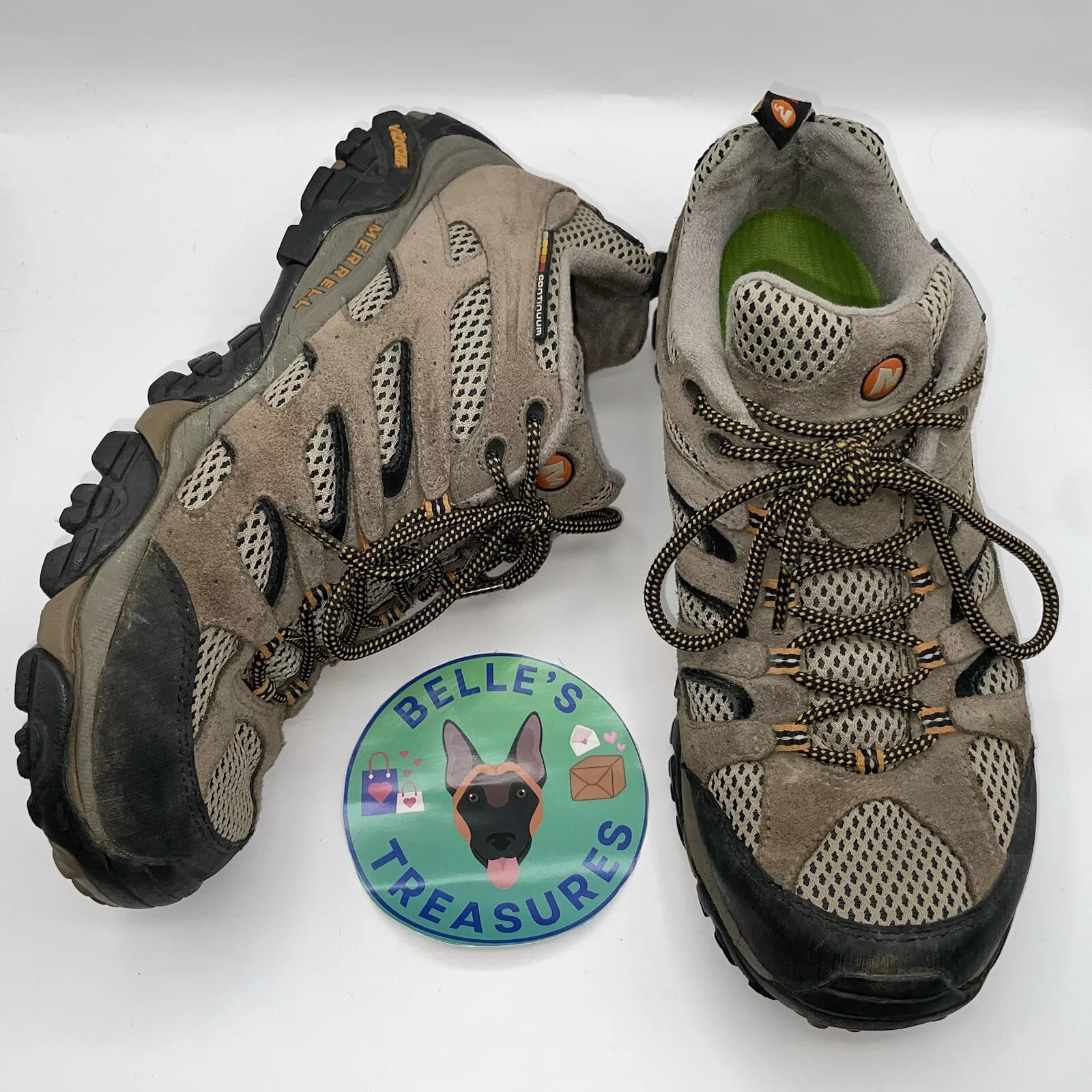 merrell moab 2 vent hiking vibram soles sneakers tan shoes