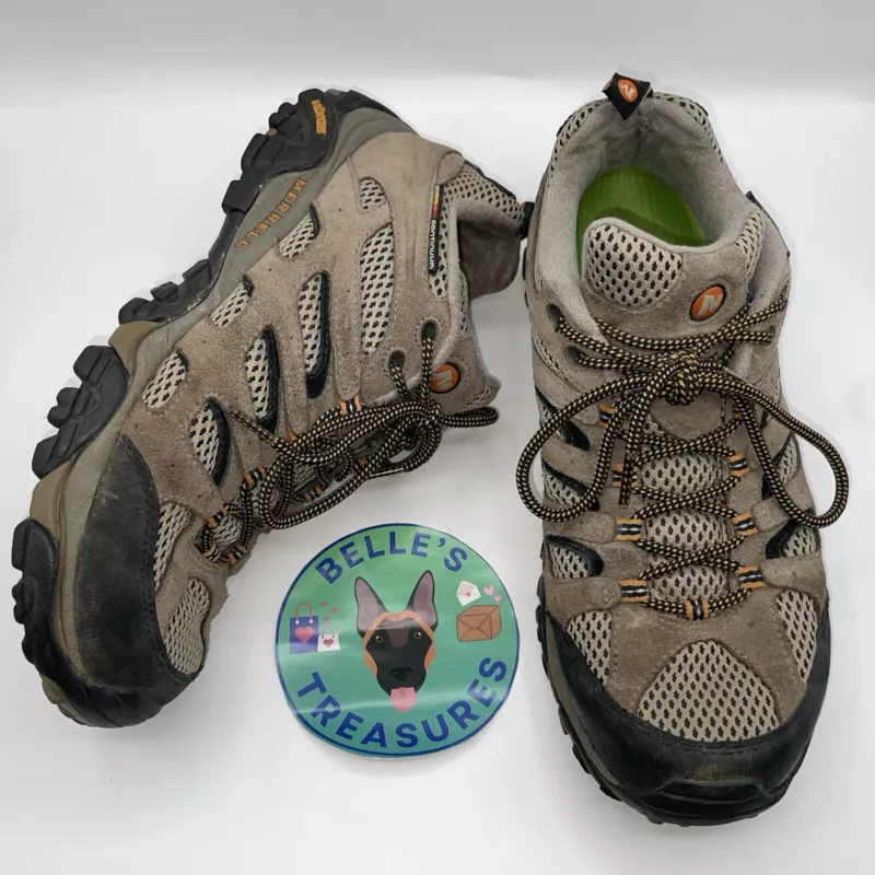 merrell moab 2 vent hiking vibram soles sneakers tan shoes