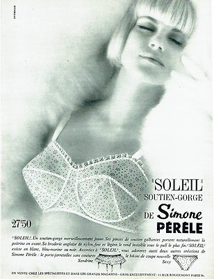 Werbung Advertising 087 1964 Simone Pérèle BH Sonne