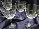 ROCK SHARPE TIARA WINE / WATER GOBLET GLASSES set of 4 crystal clear BEAUTIFUL!! — photo 9