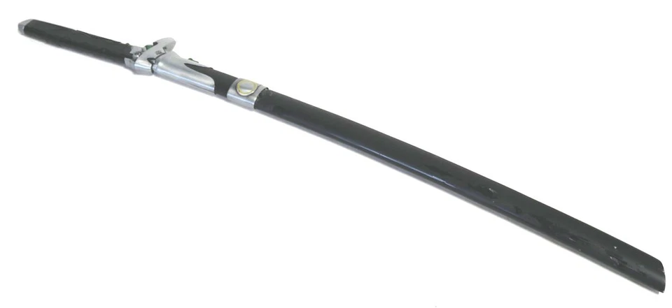 Katana Ninja Futurista Negra y Verde Acero al Carbono Réplica 40" Largo con Funda Foto 2 de 4