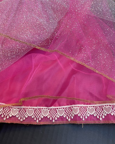 Disney Aurora Prestige Costume ~ Elegant Dress S-4/5/6 + Matching Tiara, Wand - Picture 8 of 16