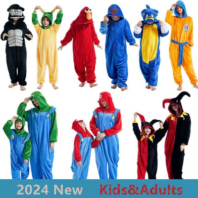 Neue Erwachsene/Kind Cosplay Tier Pullover Pyjamas Unisex Kostüm Bodysuit Hot AA