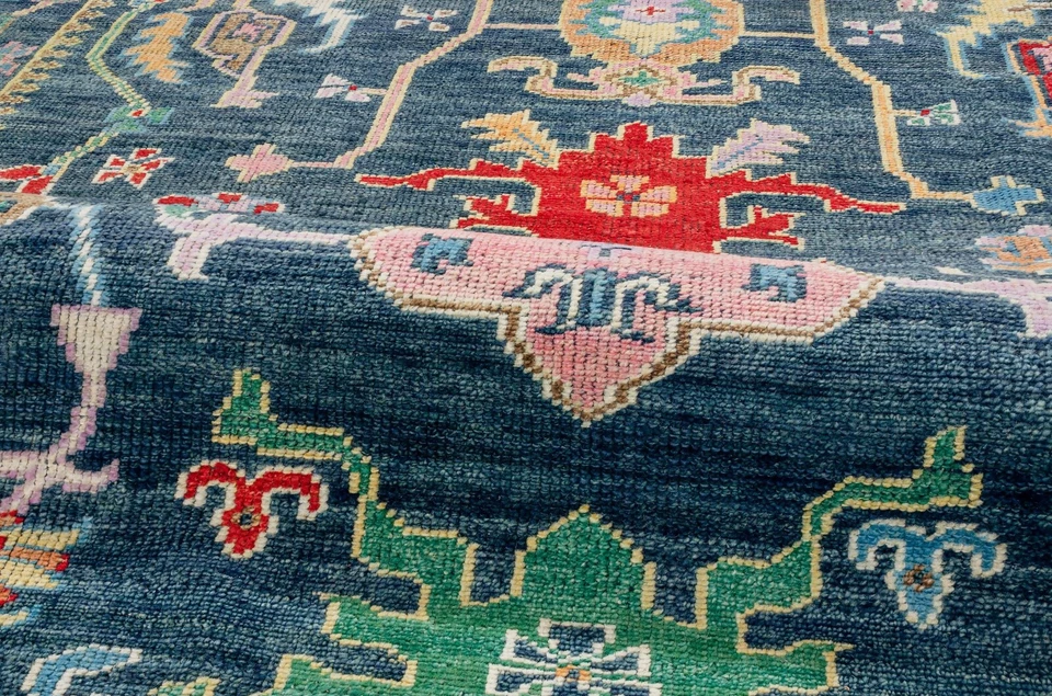 VENTA 8x10 Alfombra Beatrix Anudada a Mano Lana Oushak | Alfombra de Diseñador | Alfombra de Dormitorio Foto 3 de 4