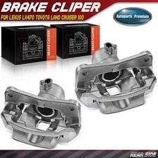 2x Rear LH & RH Brake Calipers w/Bracket for Lexus LX470 Toyota Land Cruiser 100
