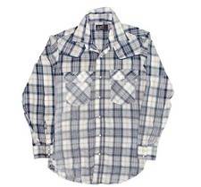 Vintage Levis Shirt Men's Small USA 80s Western Flannel Pearl Snap