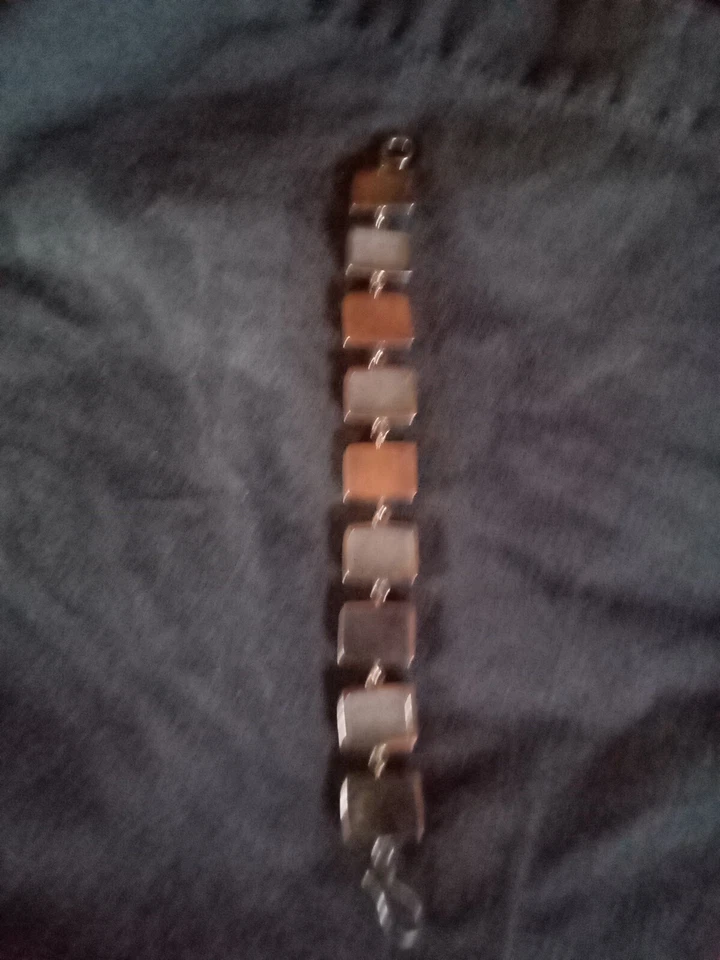 Pulsera Jessica Lee de plata de ley 925 de vidrio marino Foto 3 de 4