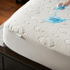 Queen Mattress Protector Cooling Eucalyptus Tencel Fiber, Quiet Waterproof