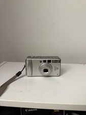 Canon Sure Shot 115u Date Camera 35mm Point Shoot Zoom Lens Silver tested Works