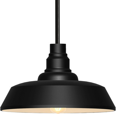 Large 15'' Black Farmhouse Pendant Barn Light Suspension Light Fixture, Kitchen I