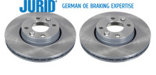 Image of 2x Jurid 562960JC-1 Brake Discs Front 258mm Fits Forfour Sandero Twingo 04-25