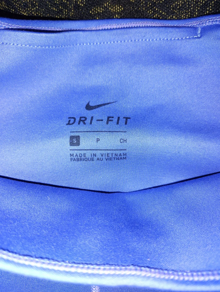 Mujer Nike Azul Claro Leggings Talla Pequeña Dri-Fit Ropa Activa Foto 4 de 4