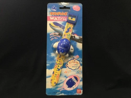 Bandai Marine Jumbo Airplane Wristwatch Unused ANA All Nippon Airways