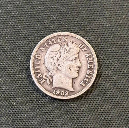 1902 barber dime Lot#16