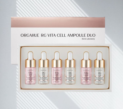 ORGAHUE RG Vita Cell Ampoule Duo Korean Skincare Set 6 Vials Hydrating NEW