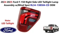 24 25 Ford F150 Right Side LED Taillight Lamp Assembly w/Blind Spot RL3413B504CD