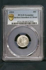1921 10C Mercury Dime, PCGS Genuine AU Detail