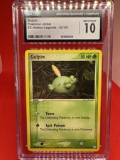 Gulpin 62/101- EX Hidden Legends - CGC GEM MINT 10- YUKA MORII- Pokemon TCG 2004 on eBay