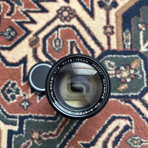 Olympus OM Zuiko 75-150mm f/4 Auto-Zoom Lens + Caps Case Clean
