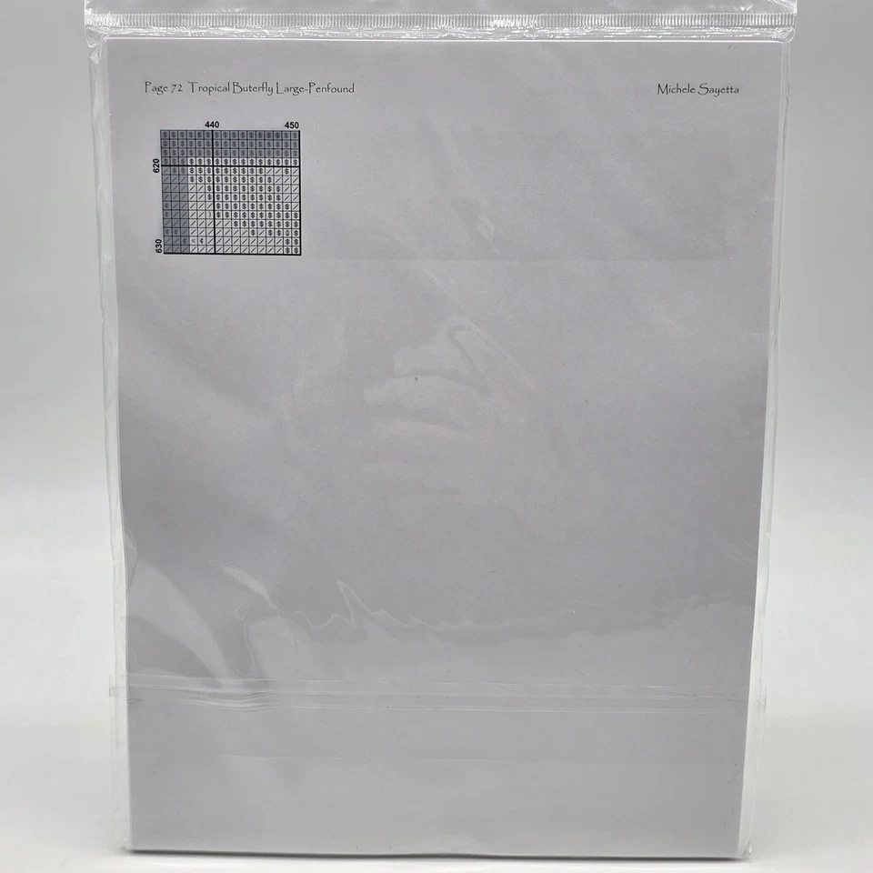 Heaven and Earth Designs Tropical Butterfly Cross Stitch Pattern Large Format - Image 3 of 4