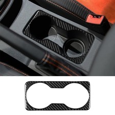 Cubierta de panel portavasos de agua central de fibra de carbono apta para Seat Leon 2013-2020