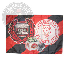 Lincoln City 6x4ft Flag | Ultras | 617 Sqn | Imps | Football | Banner | Soccer