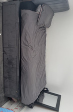 Grey Single Storage Bed Frame with Headboard & 2 Drawers