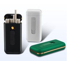 2-in-1 Cigarette Case with Built-in USB Lighter - Rechargeable Flameless