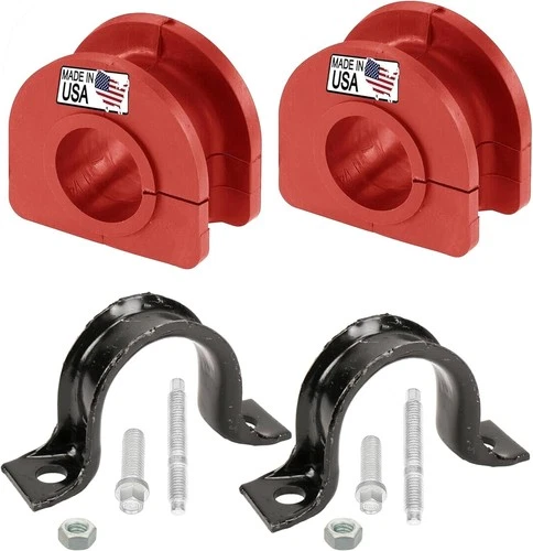  PAIR Front Sway Bar CODE RED Bushing Kit FITS Escalade, Silverado, Avalanche,  - Picture 1 of 2