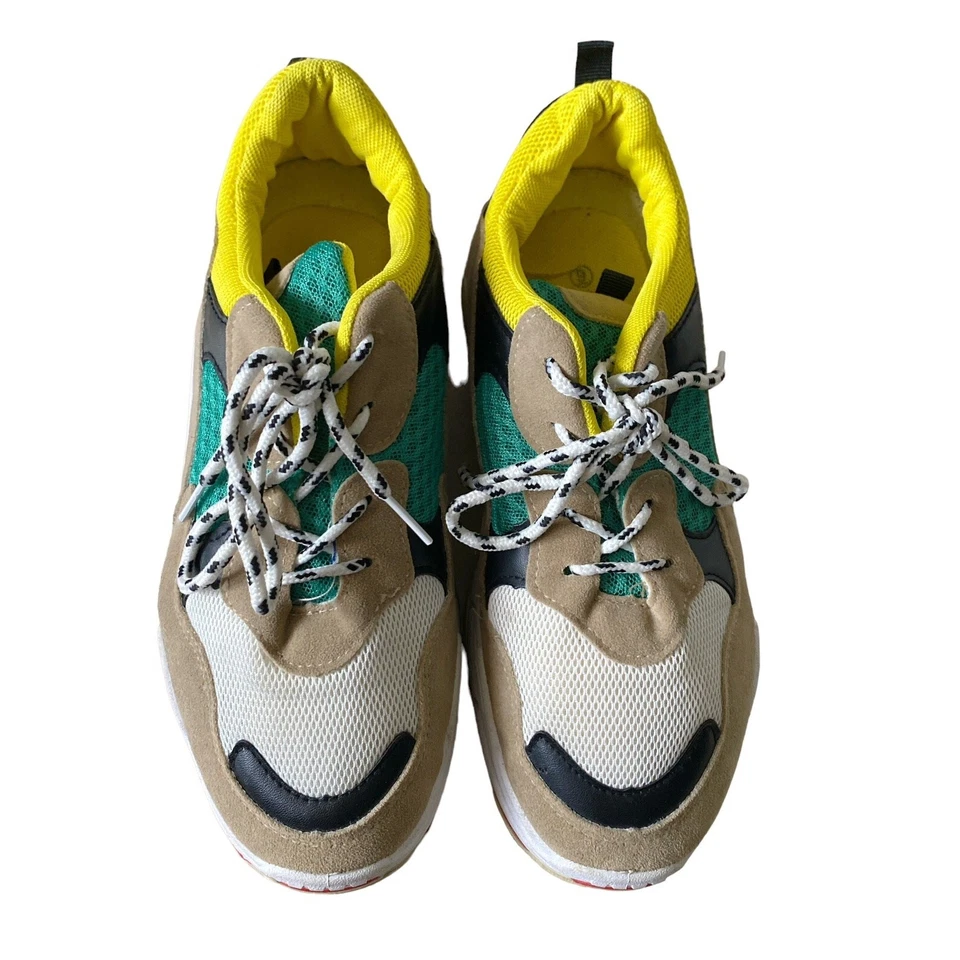 FOREVER Mujer Talla 9 Bloque de Color Grueso Papá Moda Zapatos Tenis Foto 2 de 4