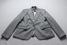 Banana Republic Women's Petite Twill Classic Blazer TM8 Heather Gray Size 10P