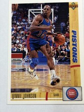 Vintage 1991-92 Upper Deck Vinnie Johnson Detroit Pistons #132 Basketball Card