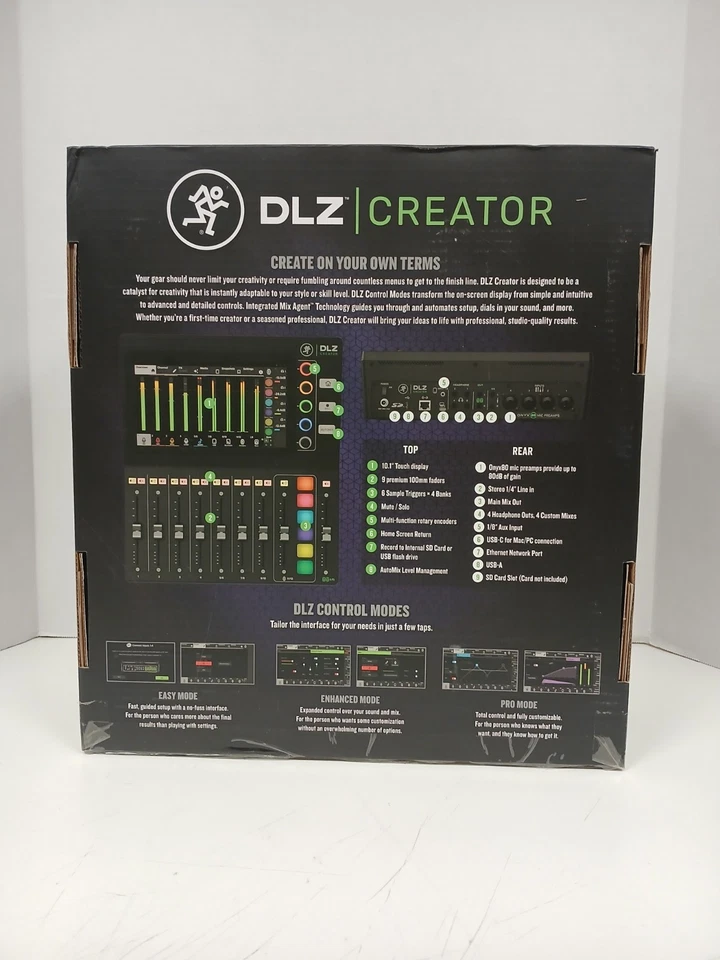 Mackie DLZ Creator Advanced Adaptive Digital Mixer With Mix Agent Technology - Image 2 of 4