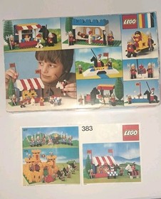 LEGO 383 Knight's Tournament with Box  And I Struction Manual Complete Vintage 