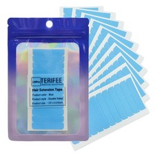 120Pieces Double Sided Hair Extension Tape,Blue Tape in Human Hair Extension ...