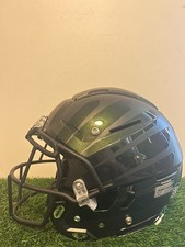 Oregon Ducks Game Used Helmet Schutt F7 Size Large Nightmare Green Eggshell 28