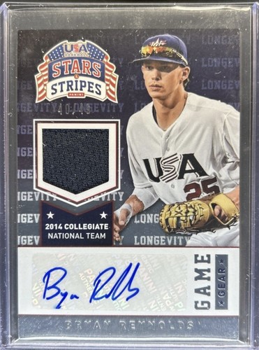 Bryan Reynolds RC Auto PATCH 40/49 Team USA Pittsburgh PIRATES Superstar!!