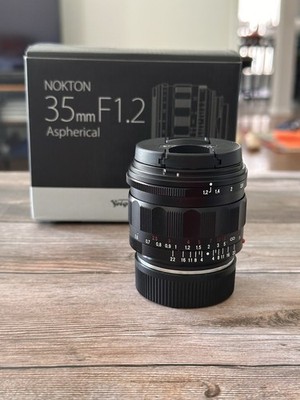 Voigtlander Nokton 35mm f1.2 Aspherical IV Lens (M mount), EX+ Read Description
