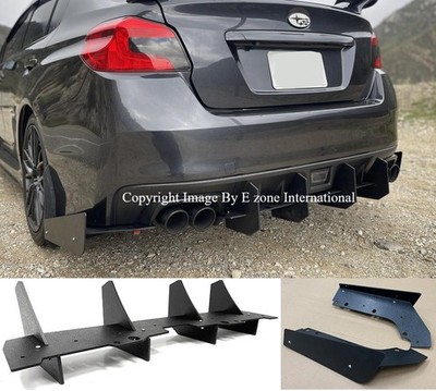 G3 Rear Bumper Diffuser + Splitter Aprons Spat Winglet Fit 15-21 Subaru WRX STI