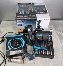 Saitek X56 Rhino H.O.T.A.S. Flight Stick  Throttle PC USB  Tested Working w/Box