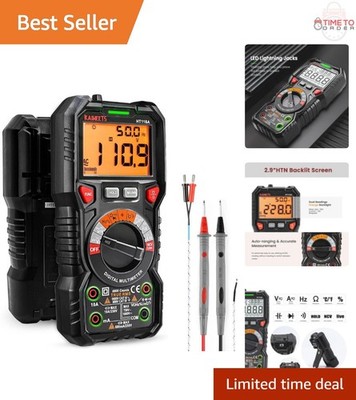 Digital Multimeter TRMS 6000 Counts Auto-Ranging Volt Amp Resistance Tests